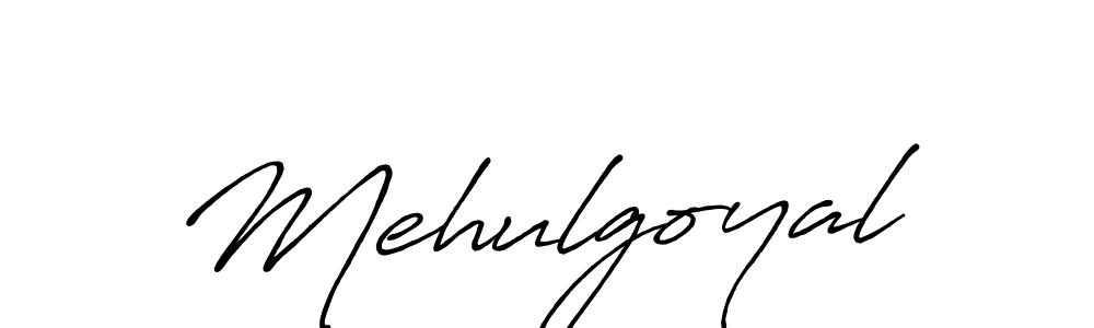 Make a beautiful signature design for name Mehulgoyal. With this signature (Antro_Vectra_Bolder) style, you can create a handwritten signature for free. Mehulgoyal signature style 7 images and pictures png