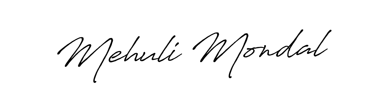 It looks lik you need a new signature style for name Mehuli Mondal. Design unique handwritten (Antro_Vectra_Bolder) signature with our free signature maker in just a few clicks. Mehuli Mondal signature style 7 images and pictures png