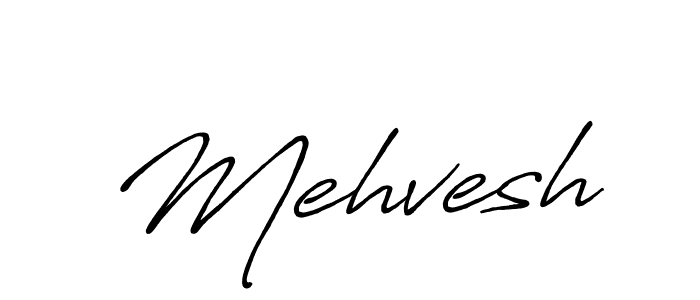 Use a signature maker to create a handwritten signature online. With this signature software, you can design (Antro_Vectra_Bolder) your own signature for name Mehvesh. Mehvesh signature style 7 images and pictures png