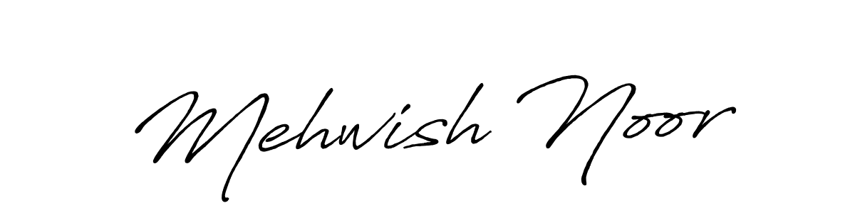 Also we have Mehwish Noor name is the best signature style. Create professional handwritten signature collection using Antro_Vectra_Bolder autograph style. Mehwish Noor signature style 7 images and pictures png