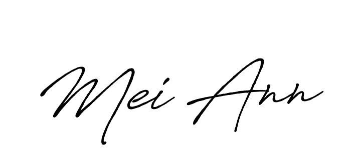 Create a beautiful signature design for name Mei Ann. With this signature (Antro_Vectra_Bolder) fonts, you can make a handwritten signature for free. Mei Ann signature style 7 images and pictures png