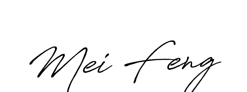 Create a beautiful signature design for name Mei Feng. With this signature (Antro_Vectra_Bolder) fonts, you can make a handwritten signature for free. Mei Feng signature style 7 images and pictures png