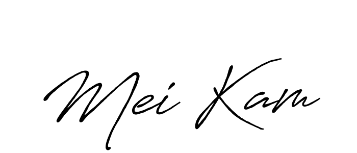 You should practise on your own different ways (Antro_Vectra_Bolder) to write your name (Mei Kam) in signature. don't let someone else do it for you. Mei Kam signature style 7 images and pictures png