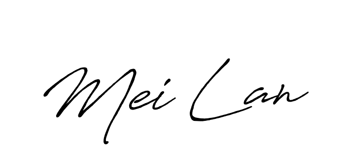 Create a beautiful signature design for name Mei Lan. With this signature (Antro_Vectra_Bolder) fonts, you can make a handwritten signature for free. Mei Lan signature style 7 images and pictures png