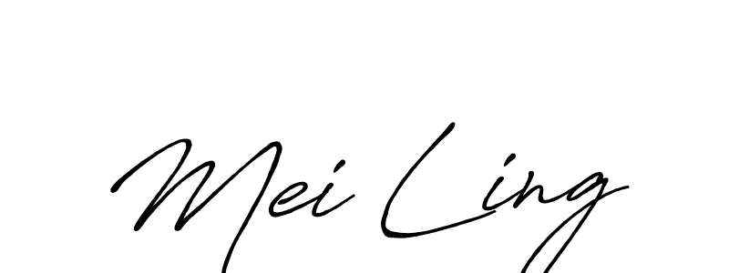 Also we have Mei Ling name is the best signature style. Create professional handwritten signature collection using Antro_Vectra_Bolder autograph style. Mei Ling signature style 7 images and pictures png