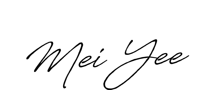 Design your own signature with our free online signature maker. With this signature software, you can create a handwritten (Antro_Vectra_Bolder) signature for name Mei Yee. Mei Yee signature style 7 images and pictures png