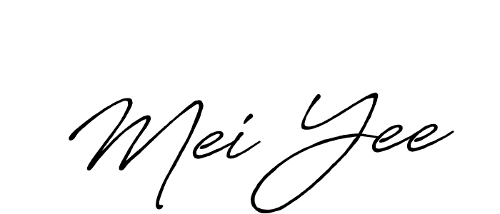 Design your own signature with our free online signature maker. With this signature software, you can create a handwritten (Antro_Vectra_Bolder) signature for name Mei Yee. Mei Yee signature style 7 images and pictures png