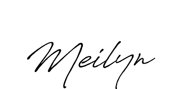 Meilyn stylish signature style. Best Handwritten Sign (Antro_Vectra_Bolder) for my name. Handwritten Signature Collection Ideas for my name Meilyn. Meilyn signature style 7 images and pictures png