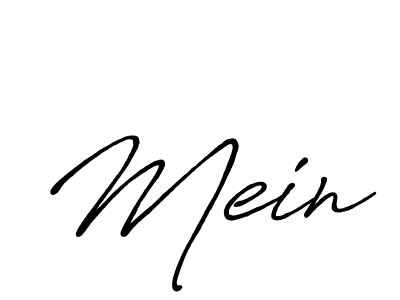 Make a beautiful signature design for name Mein. With this signature (Antro_Vectra_Bolder) style, you can create a handwritten signature for free. Mein signature style 7 images and pictures png