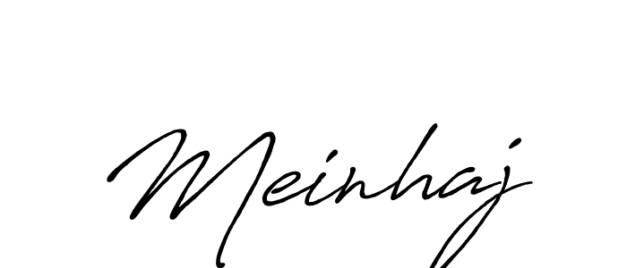 How to make Meinhaj signature? Antro_Vectra_Bolder is a professional autograph style. Create handwritten signature for Meinhaj name. Meinhaj signature style 7 images and pictures png