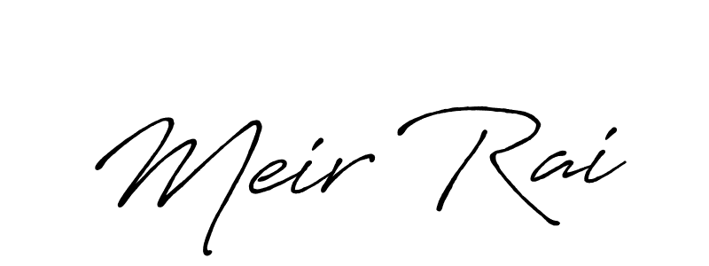if you are searching for the best signature style for your name Meir Rai. so please give up your signature search. here we have designed multiple signature styles  using Antro_Vectra_Bolder. Meir Rai signature style 7 images and pictures png