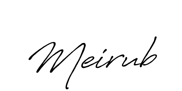 Create a beautiful signature design for name Meirub. With this signature (Antro_Vectra_Bolder) fonts, you can make a handwritten signature for free. Meirub signature style 7 images and pictures png