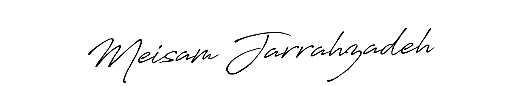 Create a beautiful signature design for name Meisam Jarrahzadeh. With this signature (Antro_Vectra_Bolder) fonts, you can make a handwritten signature for free. Meisam Jarrahzadeh signature style 7 images and pictures png