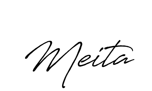 Antro_Vectra_Bolder is a professional signature style that is perfect for those who want to add a touch of class to their signature. It is also a great choice for those who want to make their signature more unique. Get Meita name to fancy signature for free. Meita signature style 7 images and pictures png