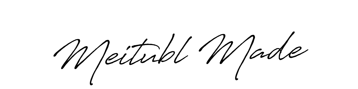 Make a beautiful signature design for name Meitubl Made. With this signature (Antro_Vectra_Bolder) style, you can create a handwritten signature for free. Meitubl Made signature style 7 images and pictures png