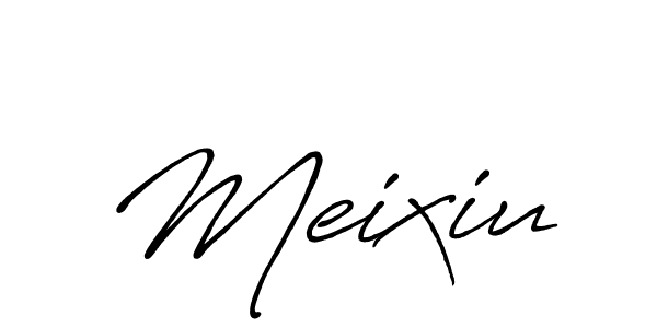 It looks lik you need a new signature style for name Meixiu. Design unique handwritten (Antro_Vectra_Bolder) signature with our free signature maker in just a few clicks. Meixiu signature style 7 images and pictures png