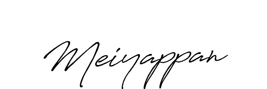 Create a beautiful signature design for name Meiyappan. With this signature (Antro_Vectra_Bolder) fonts, you can make a handwritten signature for free. Meiyappan signature style 7 images and pictures png