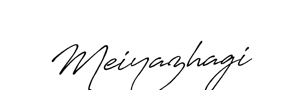 How to make Meiyazhagi signature? Antro_Vectra_Bolder is a professional autograph style. Create handwritten signature for Meiyazhagi name. Meiyazhagi signature style 7 images and pictures png