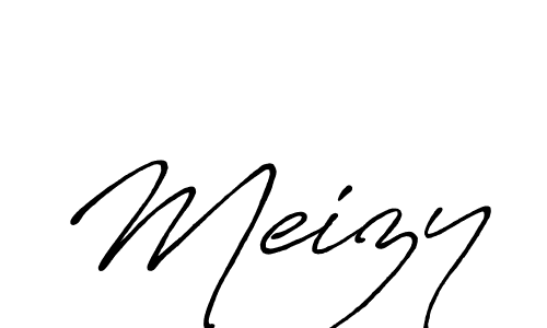 Make a beautiful signature design for name Meizy. With this signature (Antro_Vectra_Bolder) style, you can create a handwritten signature for free. Meizy signature style 7 images and pictures png