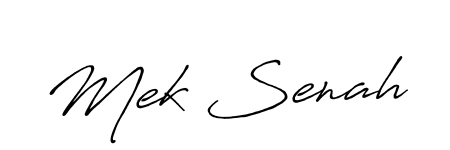 How to make Mek Senah signature? Antro_Vectra_Bolder is a professional autograph style. Create handwritten signature for Mek Senah name. Mek Senah signature style 7 images and pictures png