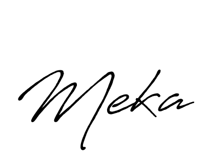 The best way (Antro_Vectra_Bolder) to make a short signature is to pick only two or three words in your name. The name Meka include a total of six letters. For converting this name. Meka signature style 7 images and pictures png