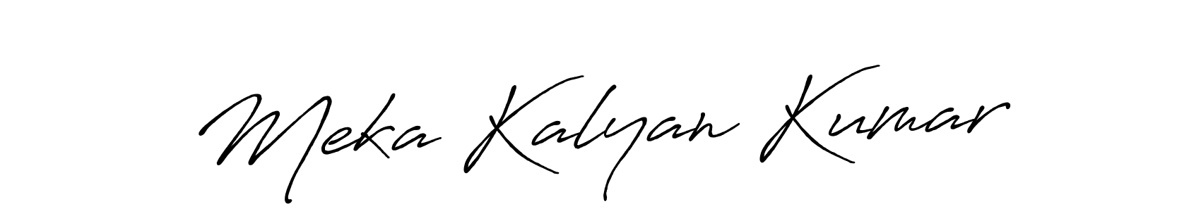 Meka Kalyan Kumar stylish signature style. Best Handwritten Sign (Antro_Vectra_Bolder) for my name. Handwritten Signature Collection Ideas for my name Meka Kalyan Kumar. Meka Kalyan Kumar signature style 7 images and pictures png