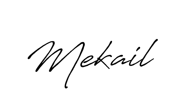 Create a beautiful signature design for name Mekail. With this signature (Antro_Vectra_Bolder) fonts, you can make a handwritten signature for free. Mekail signature style 7 images and pictures png