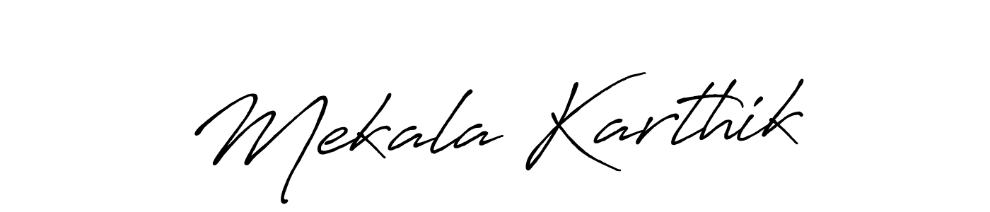 It looks lik you need a new signature style for name Mekala Karthik. Design unique handwritten (Antro_Vectra_Bolder) signature with our free signature maker in just a few clicks. Mekala Karthik signature style 7 images and pictures png