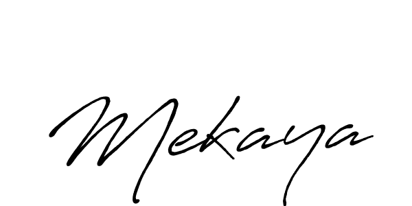 Mekaya stylish signature style. Best Handwritten Sign (Antro_Vectra_Bolder) for my name. Handwritten Signature Collection Ideas for my name Mekaya. Mekaya signature style 7 images and pictures png