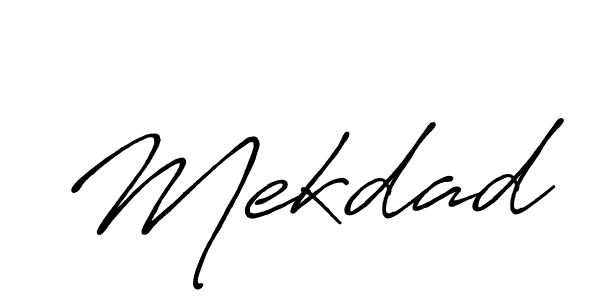 Mekdad stylish signature style. Best Handwritten Sign (Antro_Vectra_Bolder) for my name. Handwritten Signature Collection Ideas for my name Mekdad. Mekdad signature style 7 images and pictures png