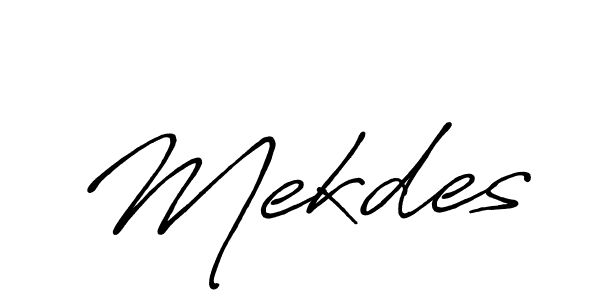 It looks lik you need a new signature style for name Mekdes. Design unique handwritten (Antro_Vectra_Bolder) signature with our free signature maker in just a few clicks. Mekdes signature style 7 images and pictures png