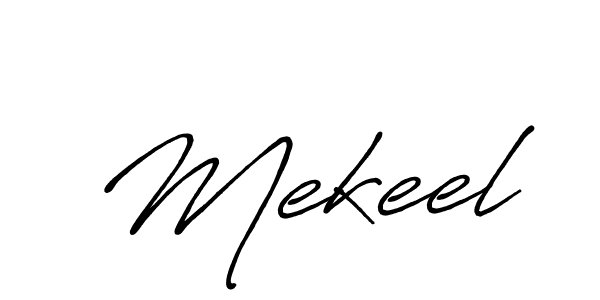 Mekeel stylish signature style. Best Handwritten Sign (Antro_Vectra_Bolder) for my name. Handwritten Signature Collection Ideas for my name Mekeel. Mekeel signature style 7 images and pictures png