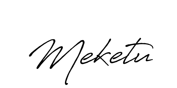 How to make Meketu name signature. Use Antro_Vectra_Bolder style for creating short signs online. This is the latest handwritten sign. Meketu signature style 7 images and pictures png