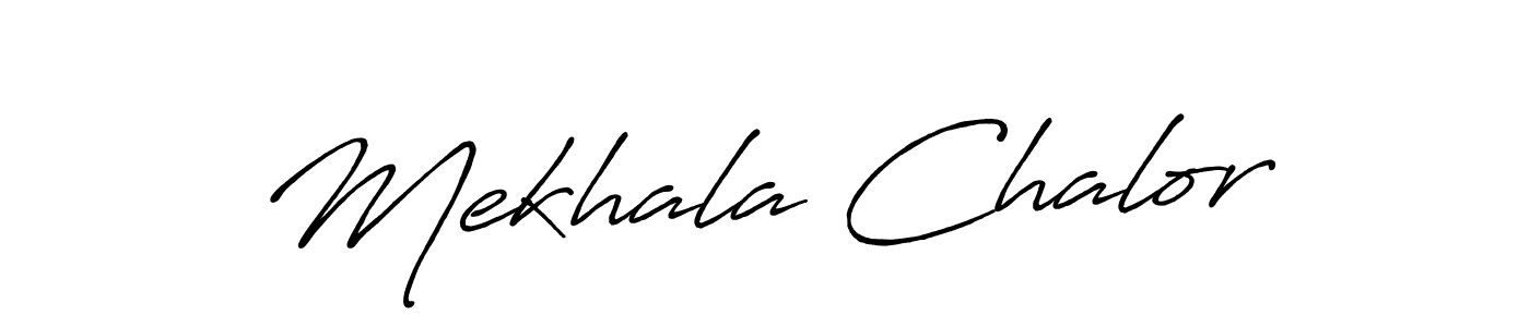 Use a signature maker to create a handwritten signature online. With this signature software, you can design (Antro_Vectra_Bolder) your own signature for name Mekhala Chalor. Mekhala Chalor signature style 7 images and pictures png