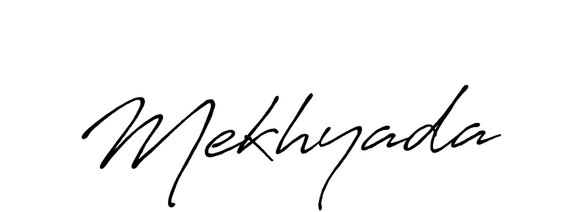 Mekhyada stylish signature style. Best Handwritten Sign (Antro_Vectra_Bolder) for my name. Handwritten Signature Collection Ideas for my name Mekhyada. Mekhyada signature style 7 images and pictures png
