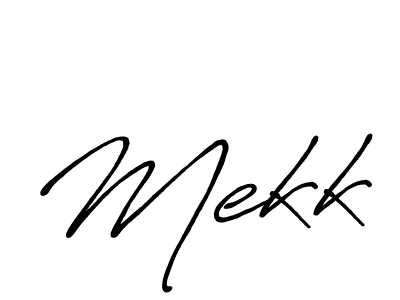 Design your own signature with our free online signature maker. With this signature software, you can create a handwritten (Antro_Vectra_Bolder) signature for name Mekk. Mekk signature style 7 images and pictures png