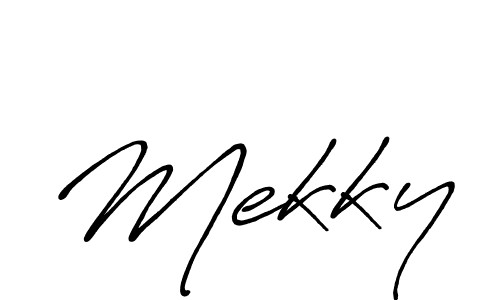 How to make Mekky name signature. Use Antro_Vectra_Bolder style for creating short signs online. This is the latest handwritten sign. Mekky signature style 7 images and pictures png