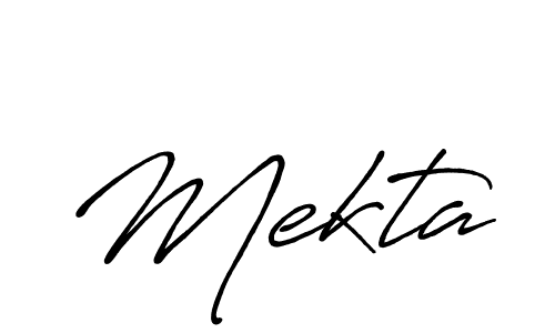 Use a signature maker to create a handwritten signature online. With this signature software, you can design (Antro_Vectra_Bolder) your own signature for name Mekta. Mekta signature style 7 images and pictures png