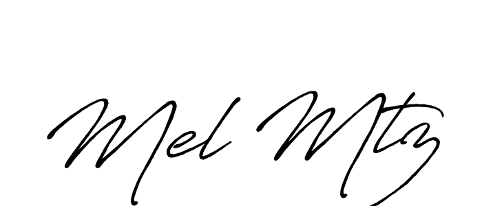 How to make Mel Mtz signature? Antro_Vectra_Bolder is a professional autograph style. Create handwritten signature for Mel Mtz name. Mel Mtz signature style 7 images and pictures png