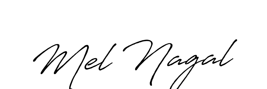 Also You can easily find your signature by using the search form. We will create Mel Nagal name handwritten signature images for you free of cost using Antro_Vectra_Bolder sign style. Mel Nagal signature style 7 images and pictures png