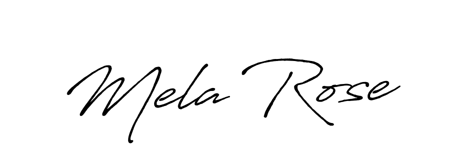 Create a beautiful signature design for name Mela Rose. With this signature (Antro_Vectra_Bolder) fonts, you can make a handwritten signature for free. Mela Rose signature style 7 images and pictures png