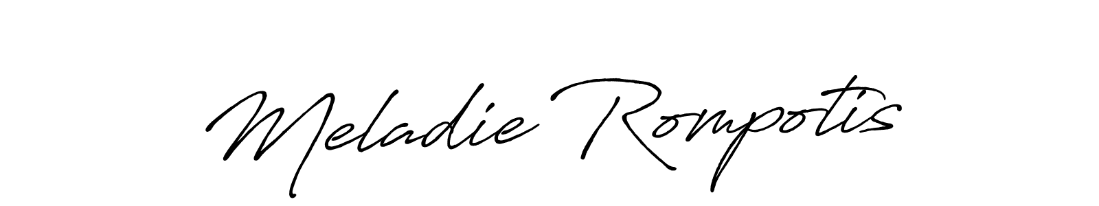 Once you've used our free online signature maker to create your best signature Antro_Vectra_Bolder style, it's time to enjoy all of the benefits that Meladie Rompotis name signing documents. Meladie Rompotis signature style 7 images and pictures png