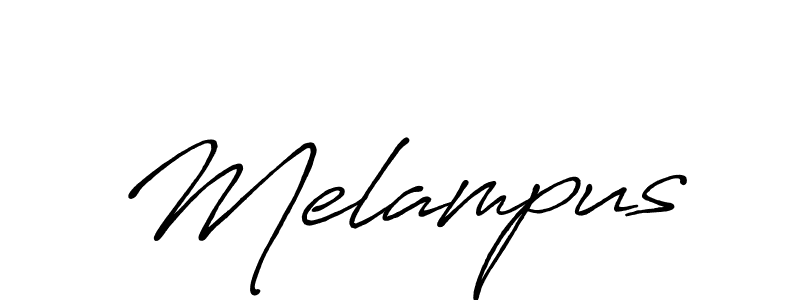 Design your own signature with our free online signature maker. With this signature software, you can create a handwritten (Antro_Vectra_Bolder) signature for name Melampus. Melampus signature style 7 images and pictures png