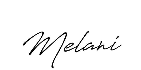 How to make Melani signature? Antro_Vectra_Bolder is a professional autograph style. Create handwritten signature for Melani name. Melani signature style 7 images and pictures png