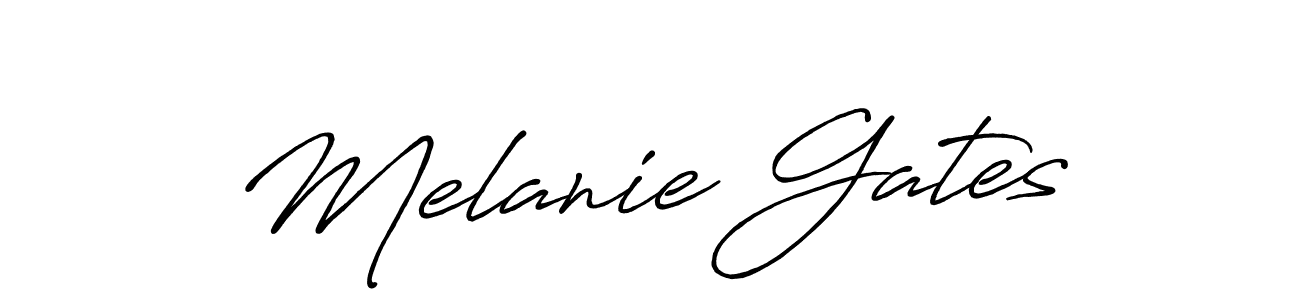 Also You can easily find your signature by using the search form. We will create Melanie Gates name handwritten signature images for you free of cost using Antro_Vectra_Bolder sign style. Melanie Gates signature style 7 images and pictures png
