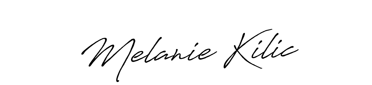 How to Draw Melanie Kilic signature style? Antro_Vectra_Bolder is a latest design signature styles for name Melanie Kilic. Melanie Kilic signature style 7 images and pictures png