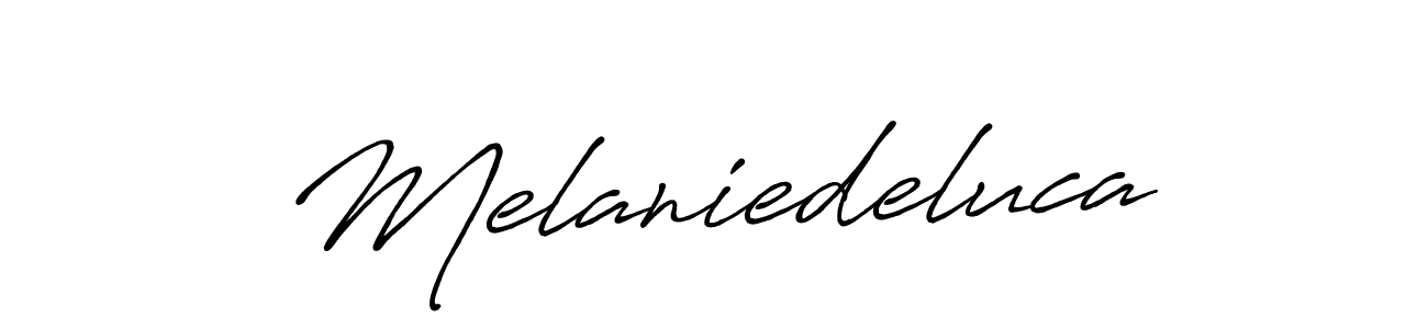 Similarly Antro_Vectra_Bolder is the best handwritten signature design. Signature creator online .You can use it as an online autograph creator for name Melaniedeluca. Melaniedeluca signature style 7 images and pictures png