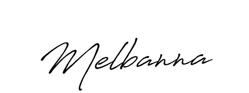 How to make Melbanna name signature. Use Antro_Vectra_Bolder style for creating short signs online. This is the latest handwritten sign. Melbanna signature style 7 images and pictures png
