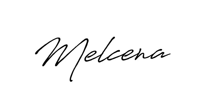 How to make Melcena signature? Antro_Vectra_Bolder is a professional autograph style. Create handwritten signature for Melcena name. Melcena signature style 7 images and pictures png