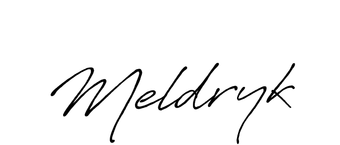 How to make Meldryk signature? Antro_Vectra_Bolder is a professional autograph style. Create handwritten signature for Meldryk name. Meldryk signature style 7 images and pictures png